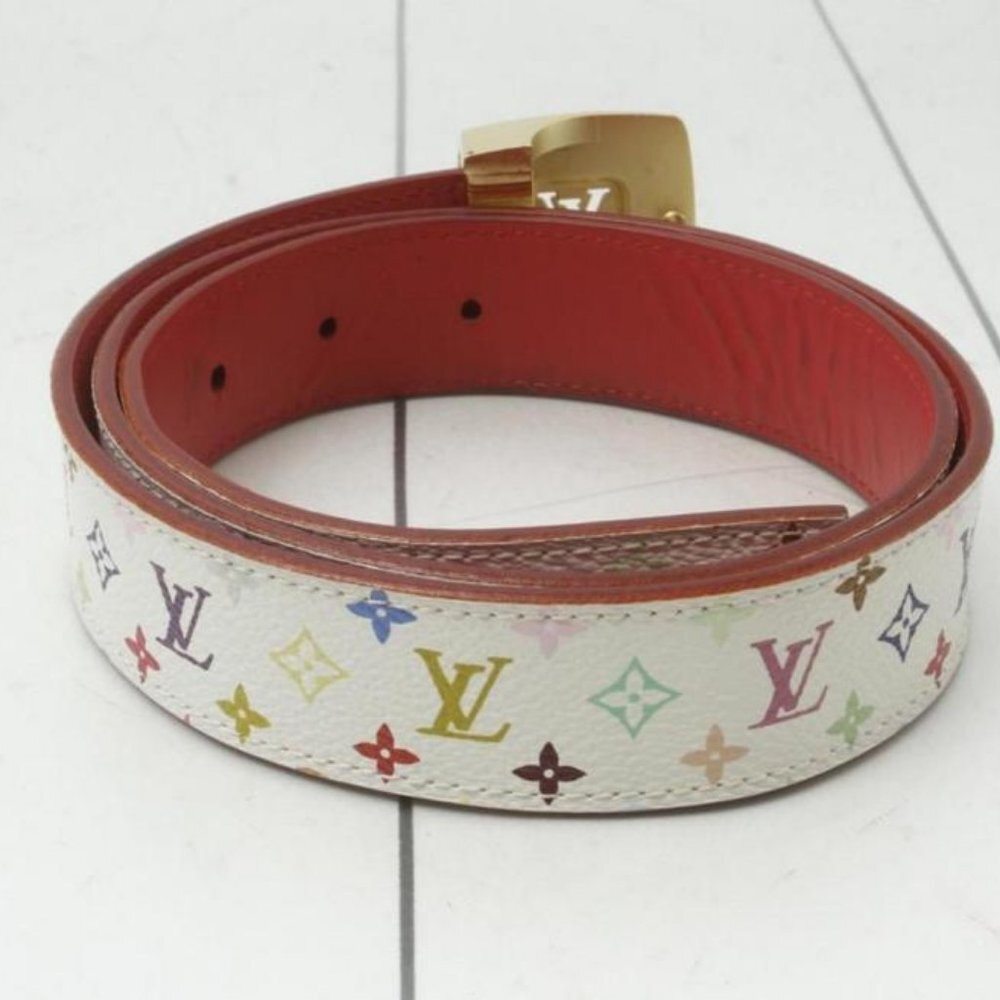 Louis Vuitton 85/34 30mm White Monogram Multicolor
